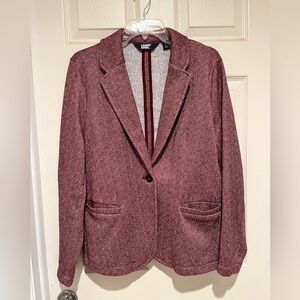Land’s End Women’s Sweater Fleece Blazer Jacket